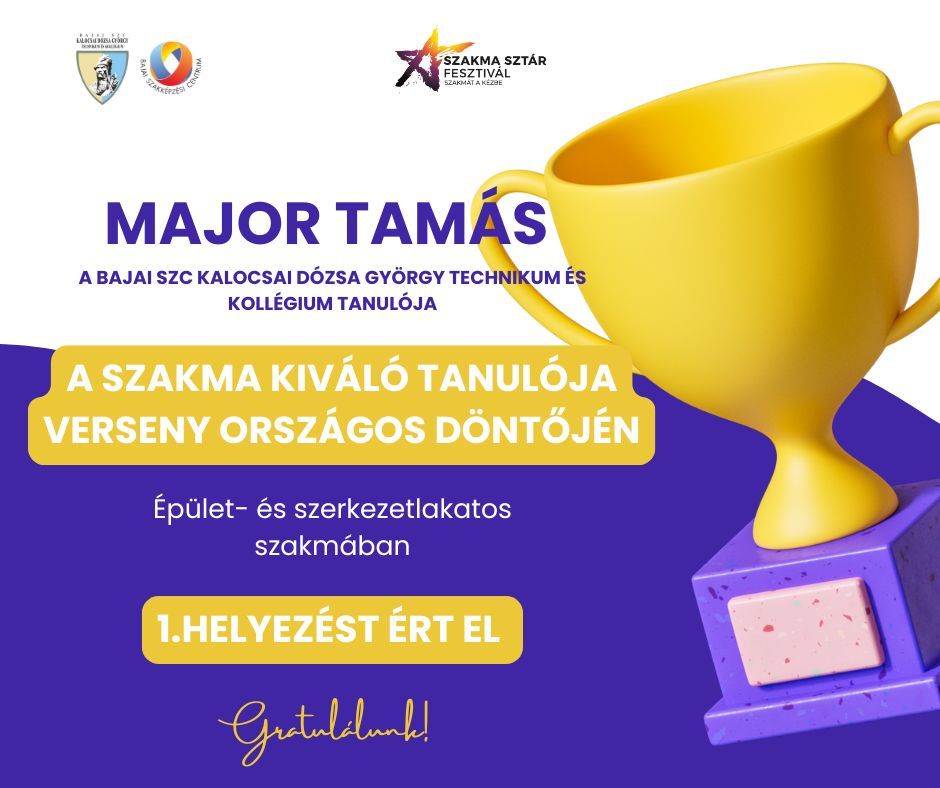 🏆 MAJOR TAMÁS A SZAKMÁJA SZTÁRJA 🏆