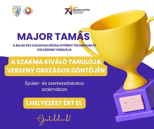 🏆 MAJOR TAMÁS A SZAKMÁJA SZTÁRJA 🏆