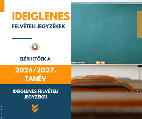 📊 IDEIGLENES FELVÉTELI JEGYZÉK 2026/2027 📊
